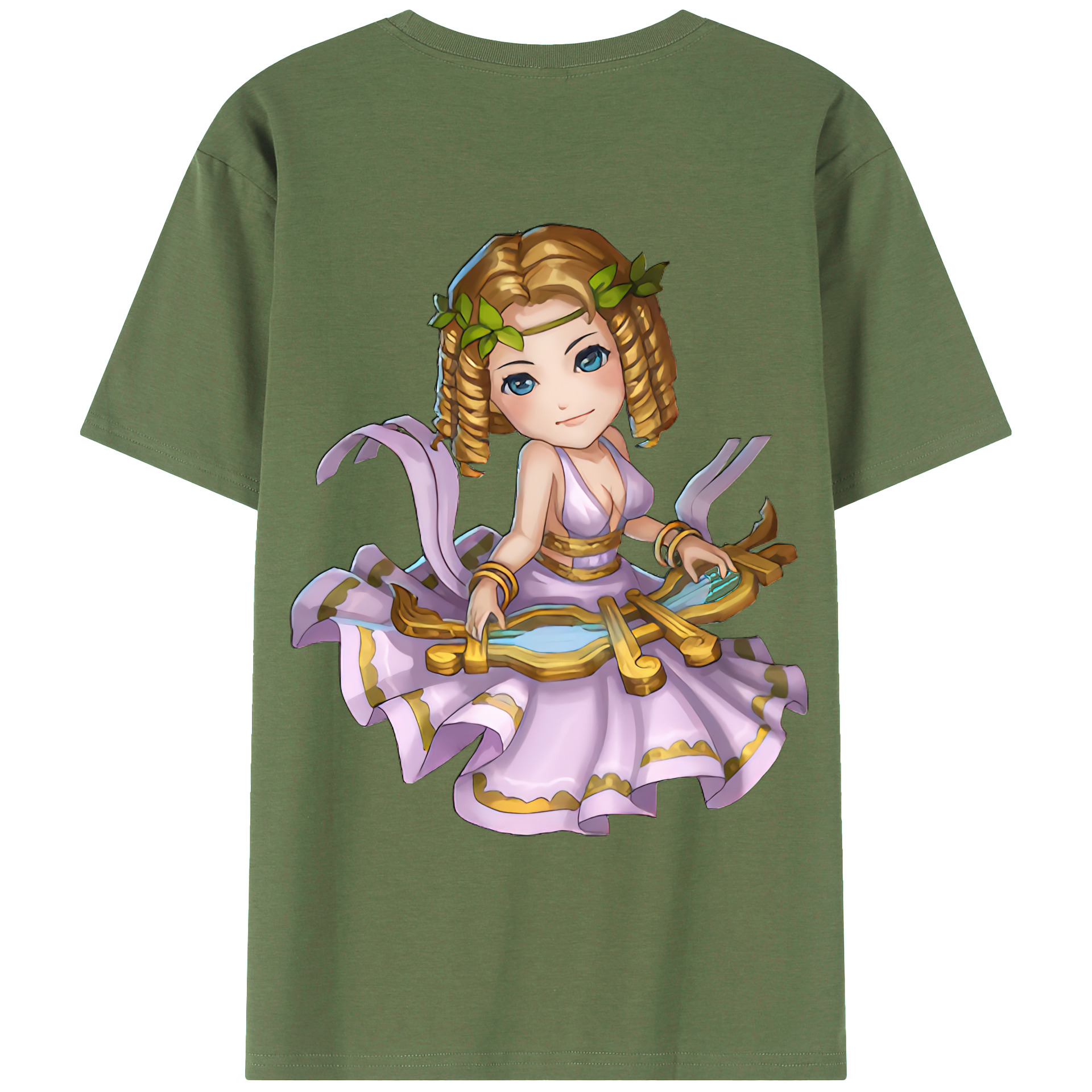 （画像用） リーグ・オブ・レジェンド League of Legends LOL 綿100％ メンズ半袖Tシャツ（バックプリント） 通気性